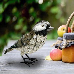 Adorable Metal Black Capped Chickadee